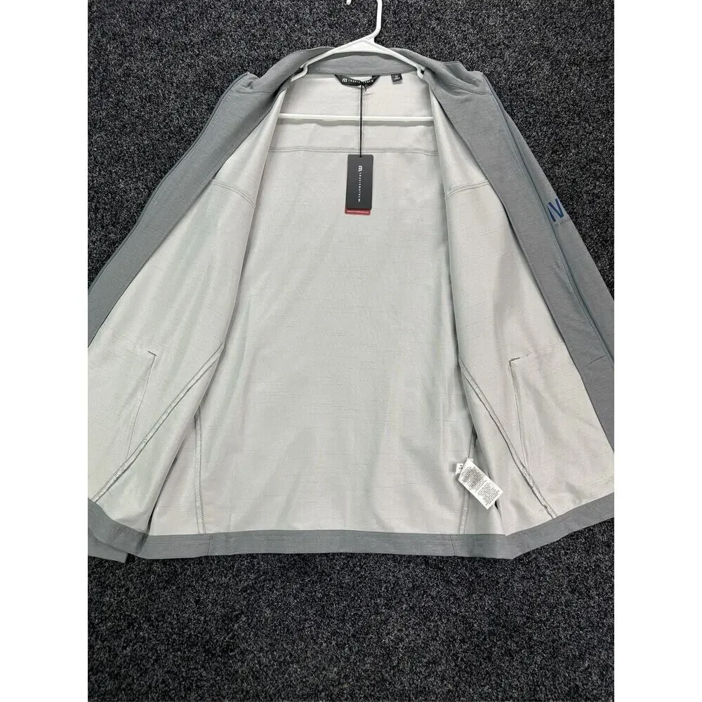 TravisMathew Valley View Full Zip Golf Jacket Heather Grey Men's Size Medium